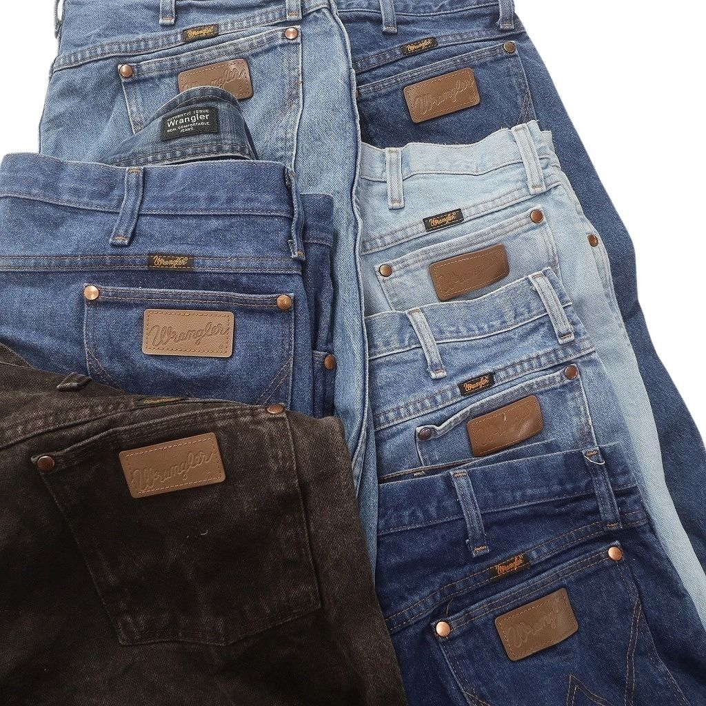 古着卸 まとめ売り Wrangler ラングラー デニム パンツ 8枚セット