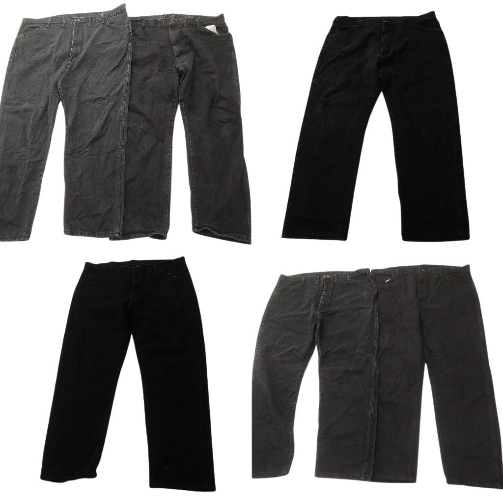 古着卸 RUSTLER ラスラー ブラックデニム パンツ セット メンズ 42 44 46 アメカジ ストレート 古着 ND 0772