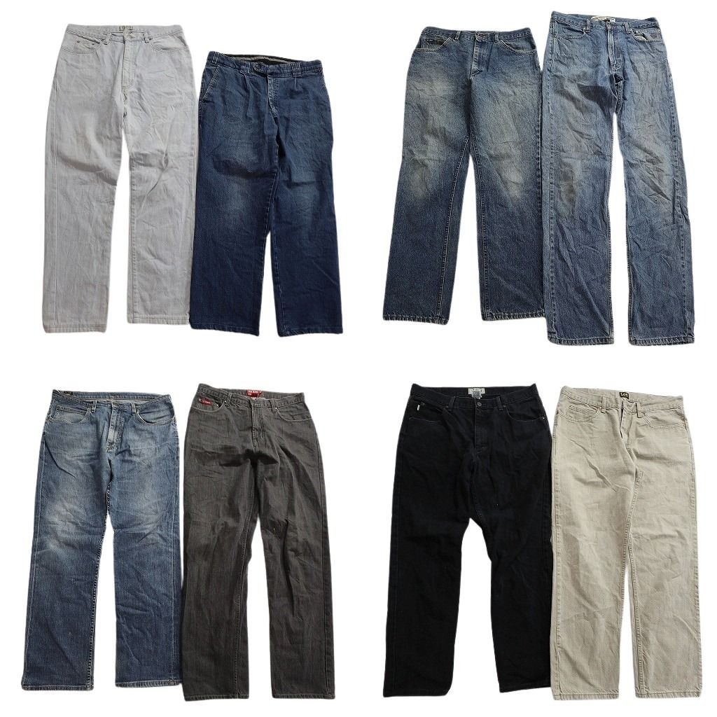 古着卸 ブランドmix パンツ セット メンズ 36 35 34 GUESS ゲス リー LEE チャップス 古着 ND 0695