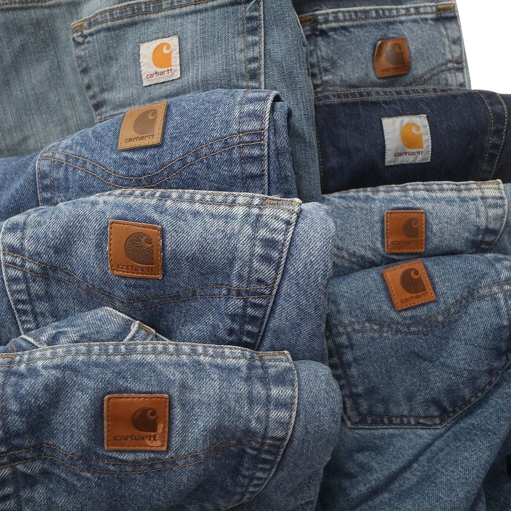 古着卸 まとめ売り カーハート Carhartt デニム パンツ 8枚セット