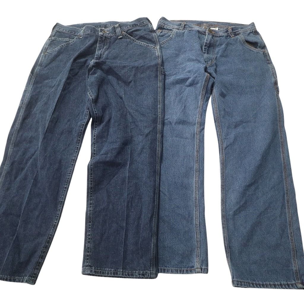 古着卸 まとめ売り ペインターデニム パンツ 6枚セット (メンズ 34 /33