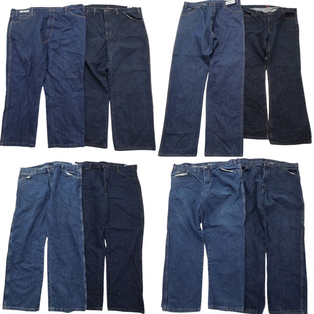古着卸 ディッキーズ Dickies デニム パンツ セット メンズ 48 44 42 40 2 XL アメカジ ワーク 古着 ND 0739