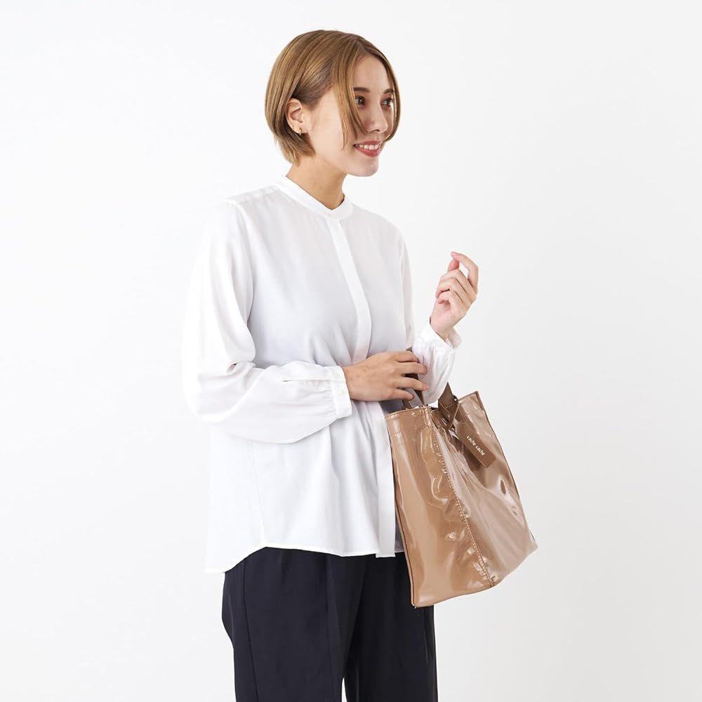 [カシュカシュ] ソフトエナメルスクエア手提げトート