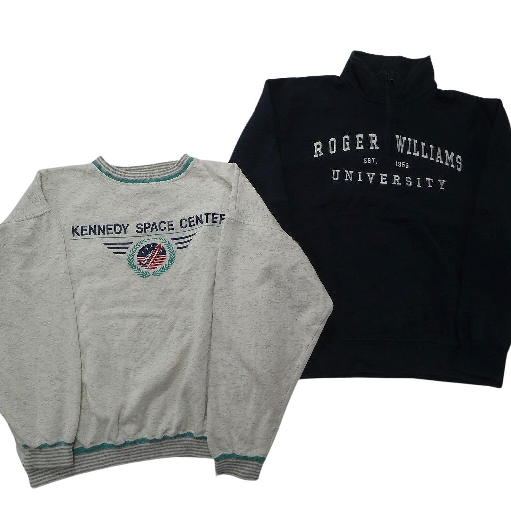 古着卸 まとめ売り カラー スウェット 8枚セット (メンズ L ) カレッジ