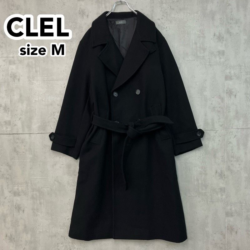 CLEL クレイル オーバーサイズ ダブルブレスト チェスターコート