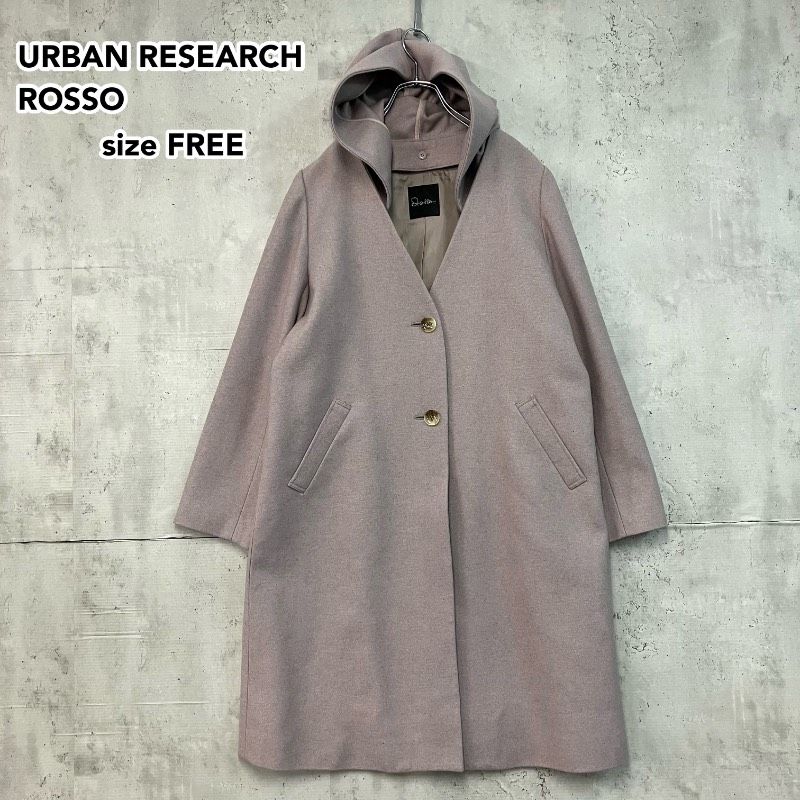 URBAN RESEARCH ROSSO アーバンリサーチロッソ フード付 Vネック 