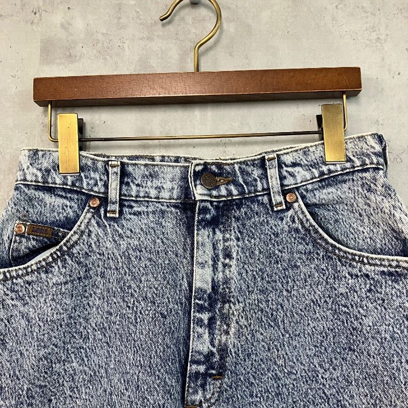 Lee RIDERS 90 s リー ライダース デニムパンツ ジーンズ W 29 L 31 ハイウエスト テーパード マムジーンズ ケミカルウォッシュ ストーンウォッシュ 霜降り 80年代 古着女子 サイズ