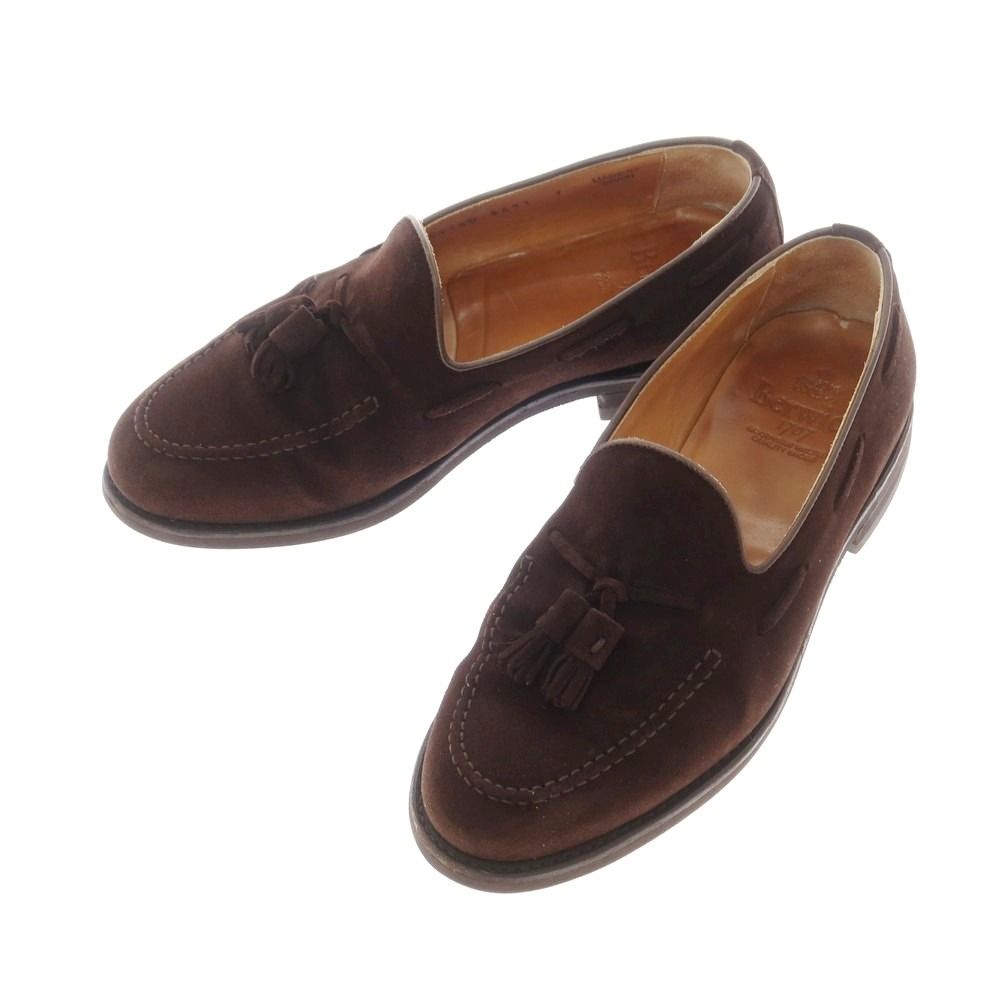 バーウィック BERWICK スエード タッセル ローファー ブラウン サイズ7 メンズ