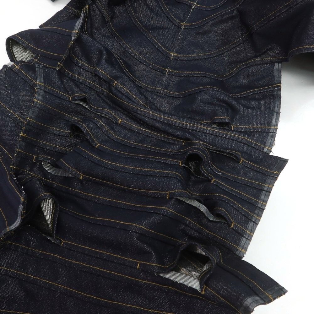 お値下げ！ジュンヤワタナベ　ひざ丈ワンピース　ネイビー JUNYA WATANABE COMME des GARCONS（ひざ丈ワンピース）のフリマ