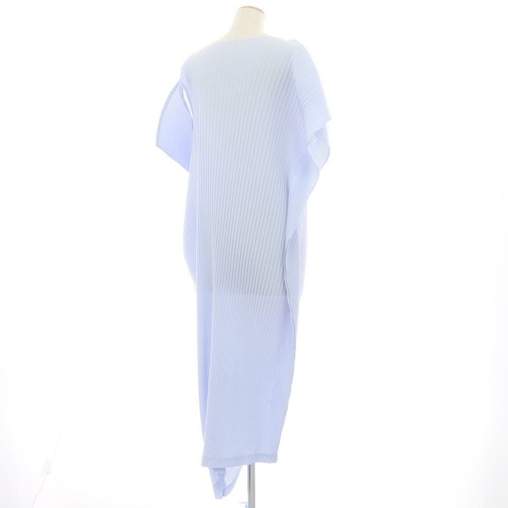 イッセイミヤケ ISSEY MIYAKE 春夏 ワンピース アイスブルー サイズ表記なし L位 レディース