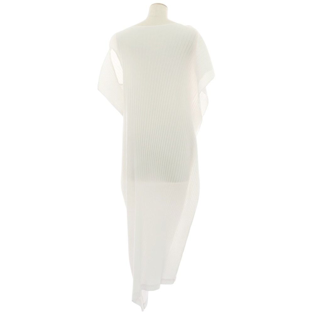 イッセイミヤケ　ホワイト 七分袖 Aライン ワンピース MONTHLY COLORS : SEPTEMBER – isseymiyake.com