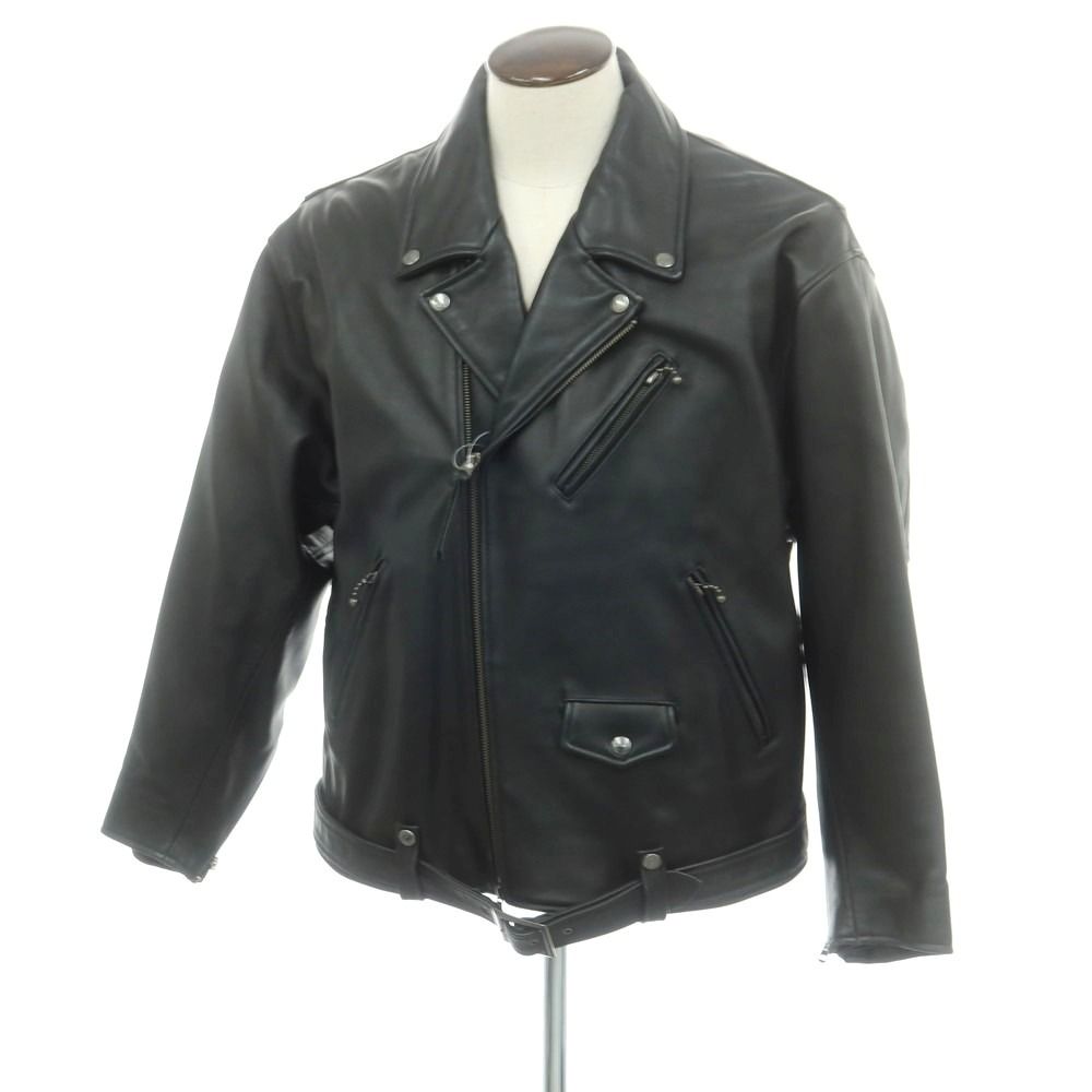 モンキータイム レザージャケット 羊革 XL monkey timeラムレザー 中古】モンキータイム MONKEY TIME ラムレザー ライダースジャケット