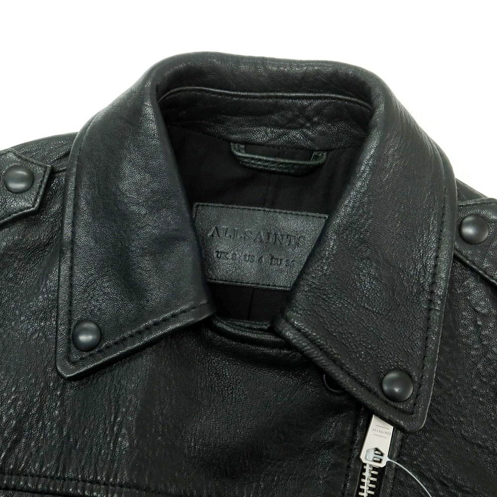 中古】オールセインツ AllSaints ラムレザー ライダースジャケット