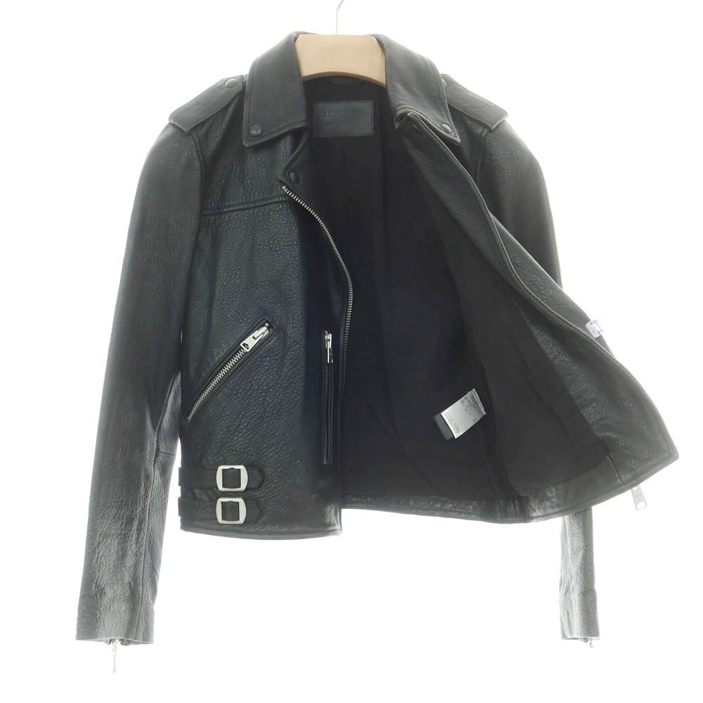 中古】オールセインツ AllSaints ラムレザー ライダースジャケット