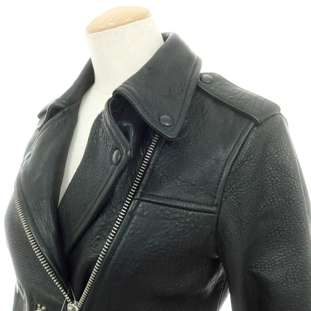 中古】オールセインツ AllSaints ラムレザー ライダースジャケット