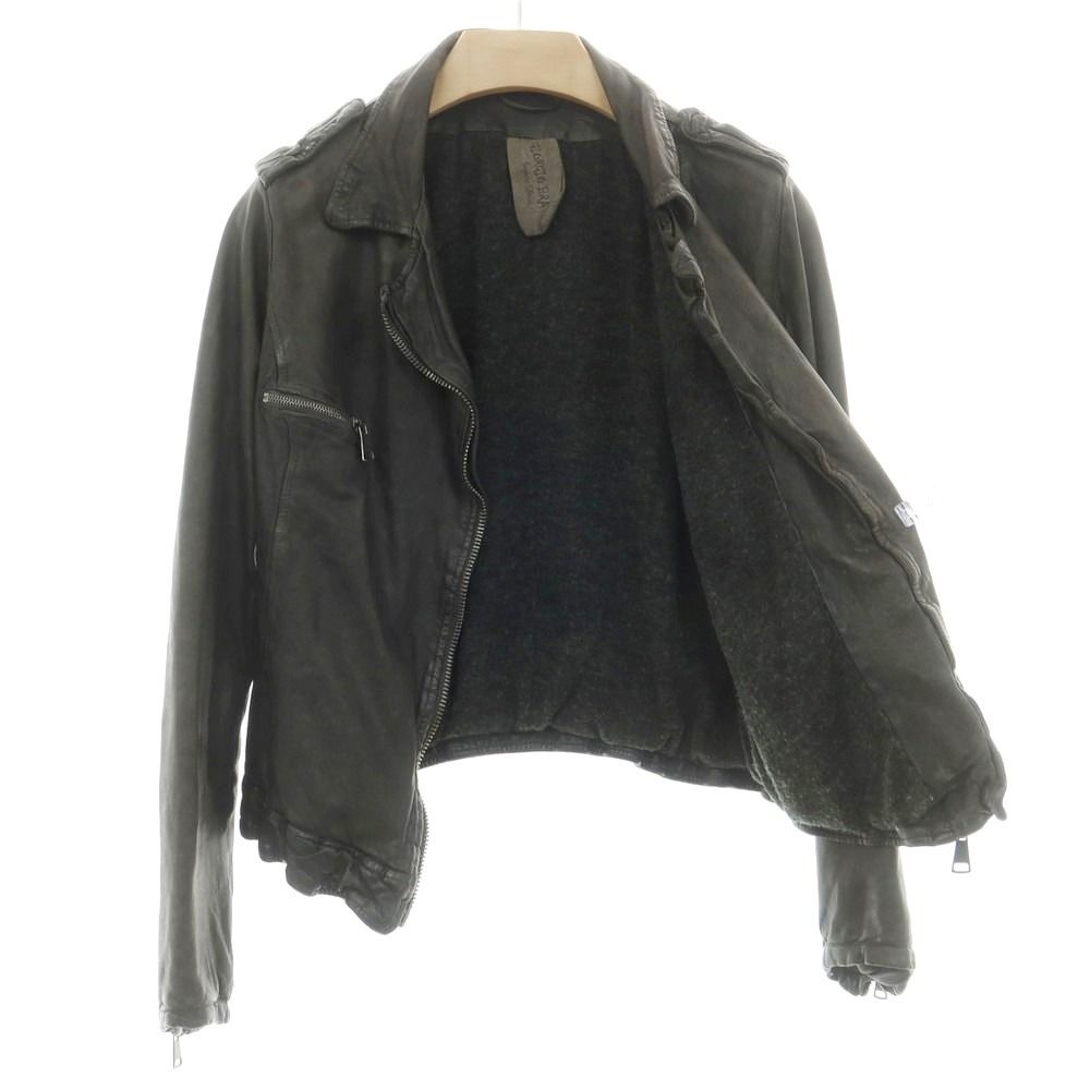 GIORGIO BRATO ラムレザー アンティーク レザージャケット　40 L 中古・古着通販】GIORGIO BRATO (ジョルジョブラッド) ラムレザー