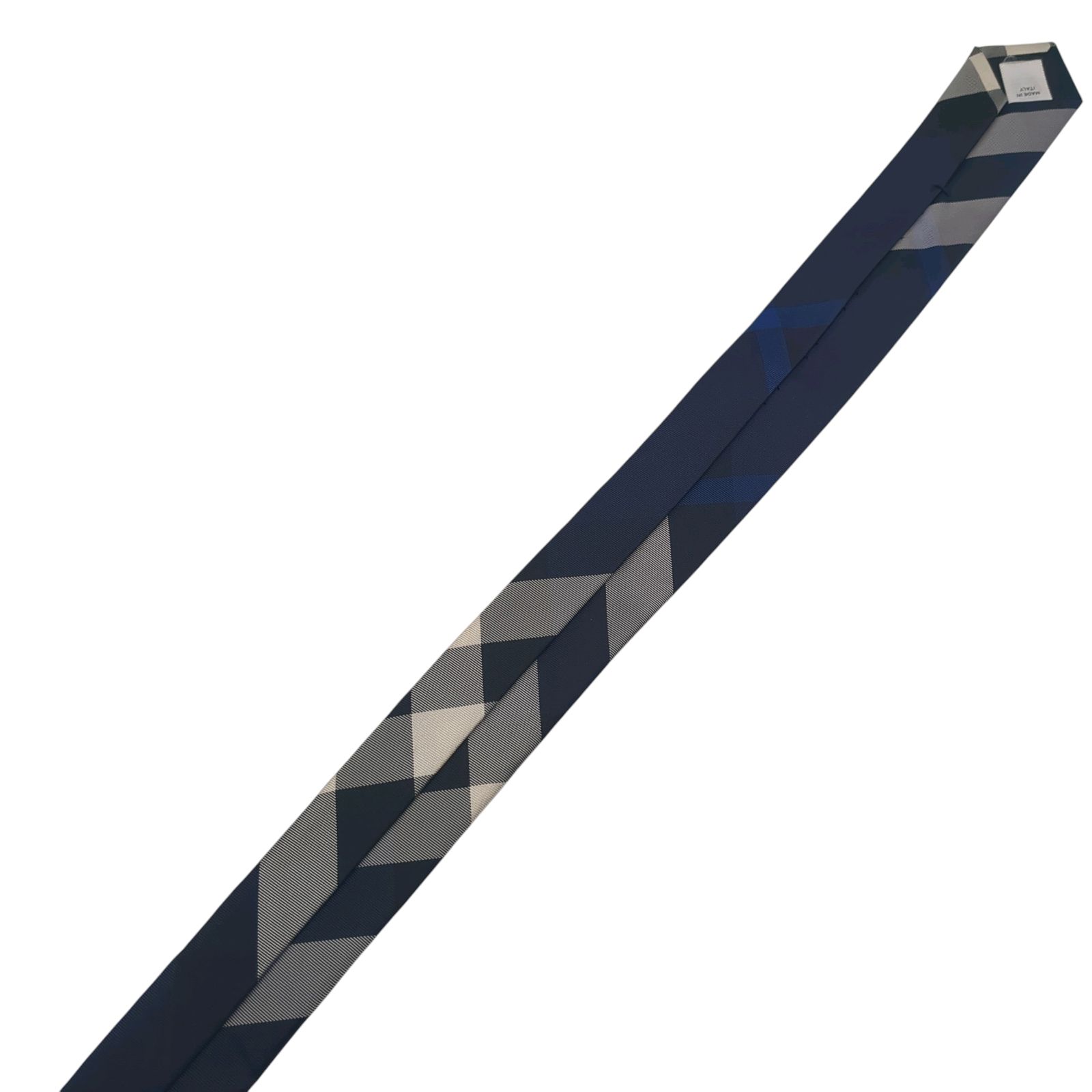 美品】BURBERRY バーバリー ネクタイ 現行タグ メガチェック ネイビー