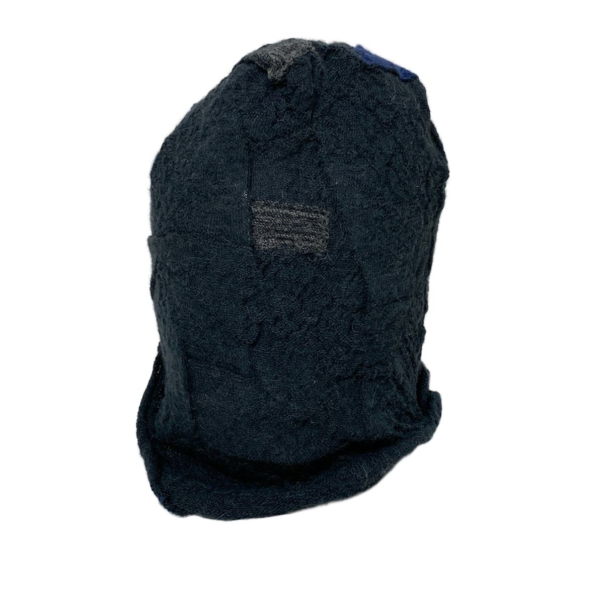  JURGEN LEHL ヨーガンレール ニット帽 - グレー×ベージュ×ネイビー アルパカ ニット帽 ビーニー 帽子