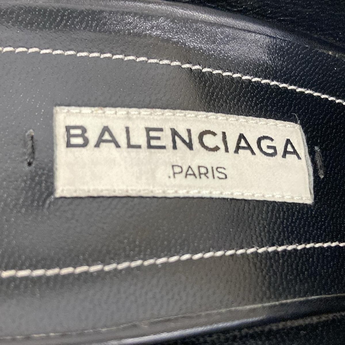  バレンシアガ ミュール 39 - 黒×レッド レザー ミュール サンダル ミュール