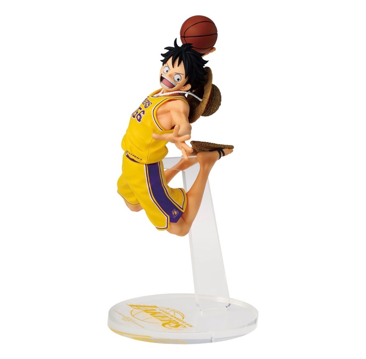 ワンピースベースショップ　NBA レイカーズ　ルフィ　フィギュア 公式正規品 ONE PIECE レイカーズ NBA フィギュア ルフィ - メルカリ