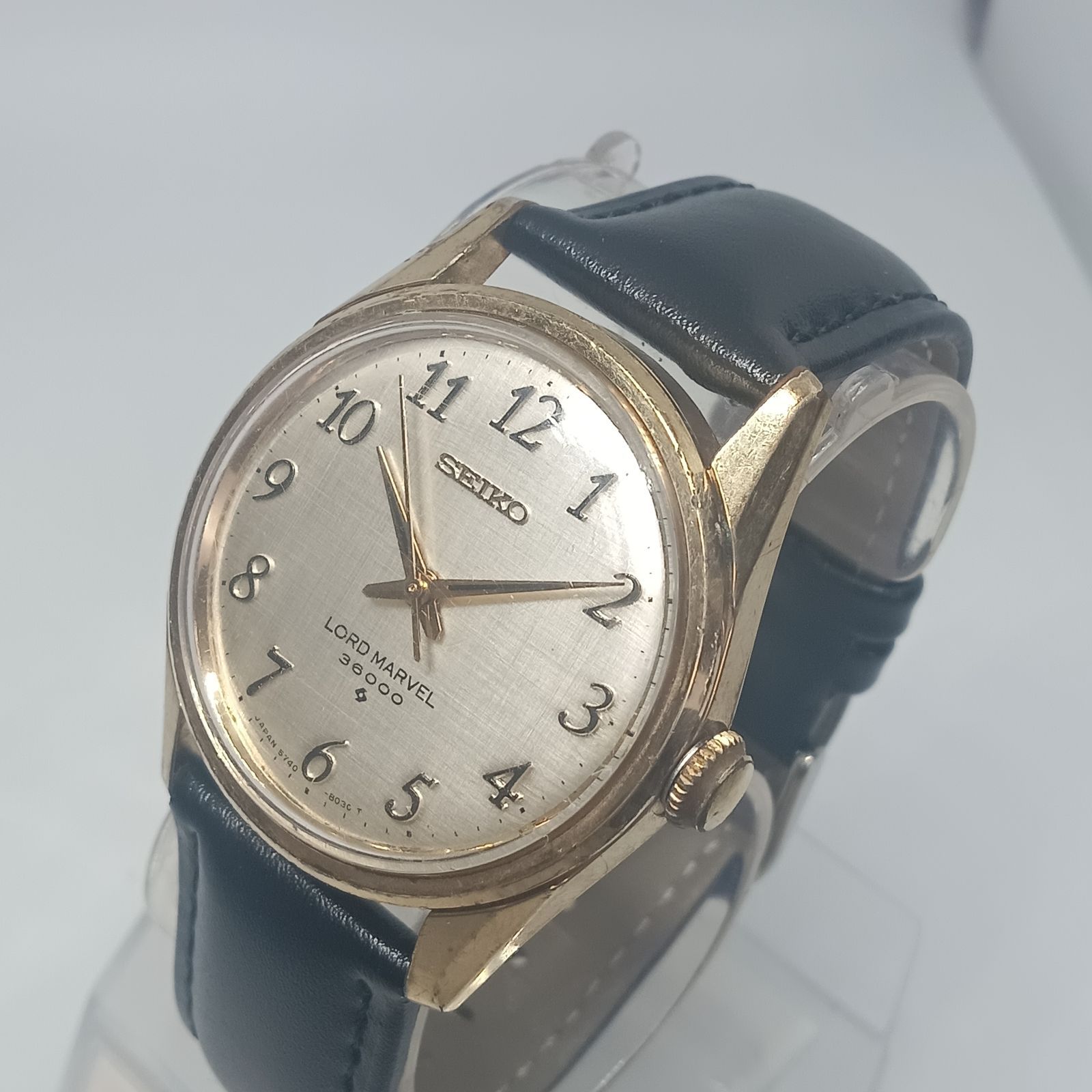 稼働 1217-1 SEIKO LORD MARVEL 36000 セイコー ロードマーベル 5740-8000 メンズ腕時計 手巻き ゴールド文字盤