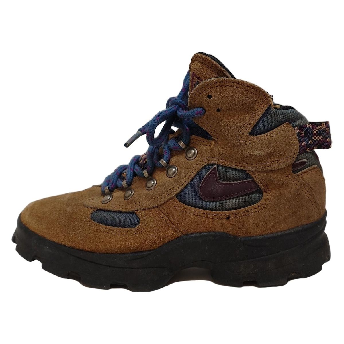 NIKE ナイキ シューズ 23 レディース - 148002-251 ライトブラウン×ブルーグリーン×パープル ACG