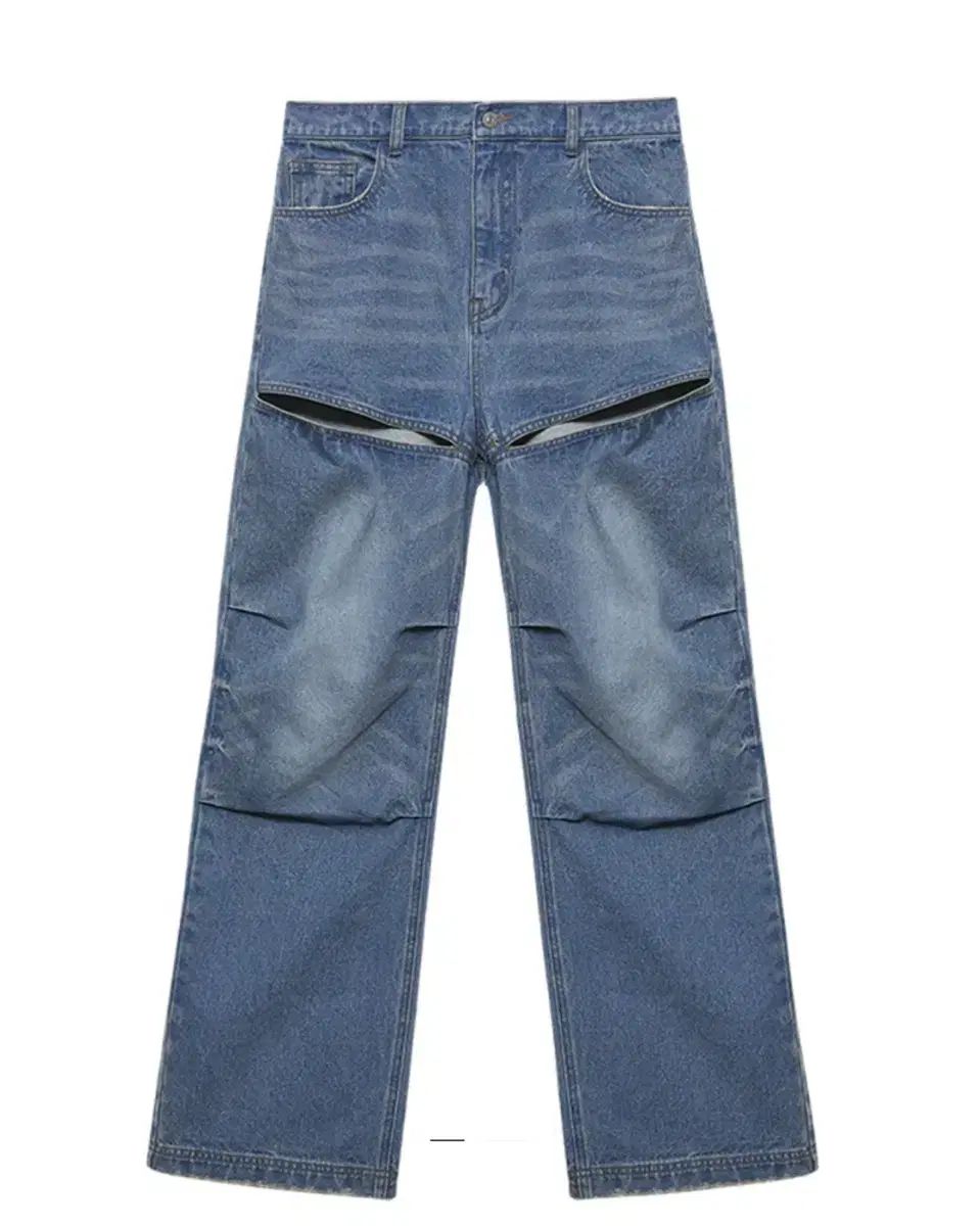 INSTANTFUNK インスタントファンク カット カッティング デニム パンツ S