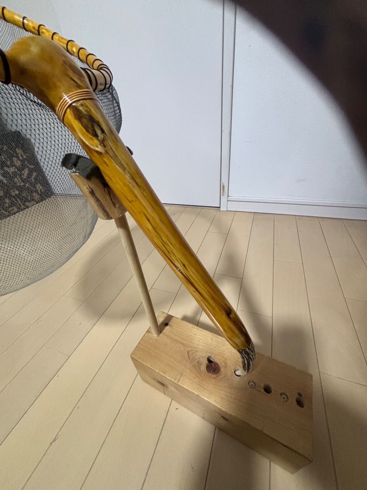  鮎 渓流タモAB級 3 mm目 手すき網付 径33 C No 83315 AB トップウォータールアー タモ網 ランディングネット フィッシングツール