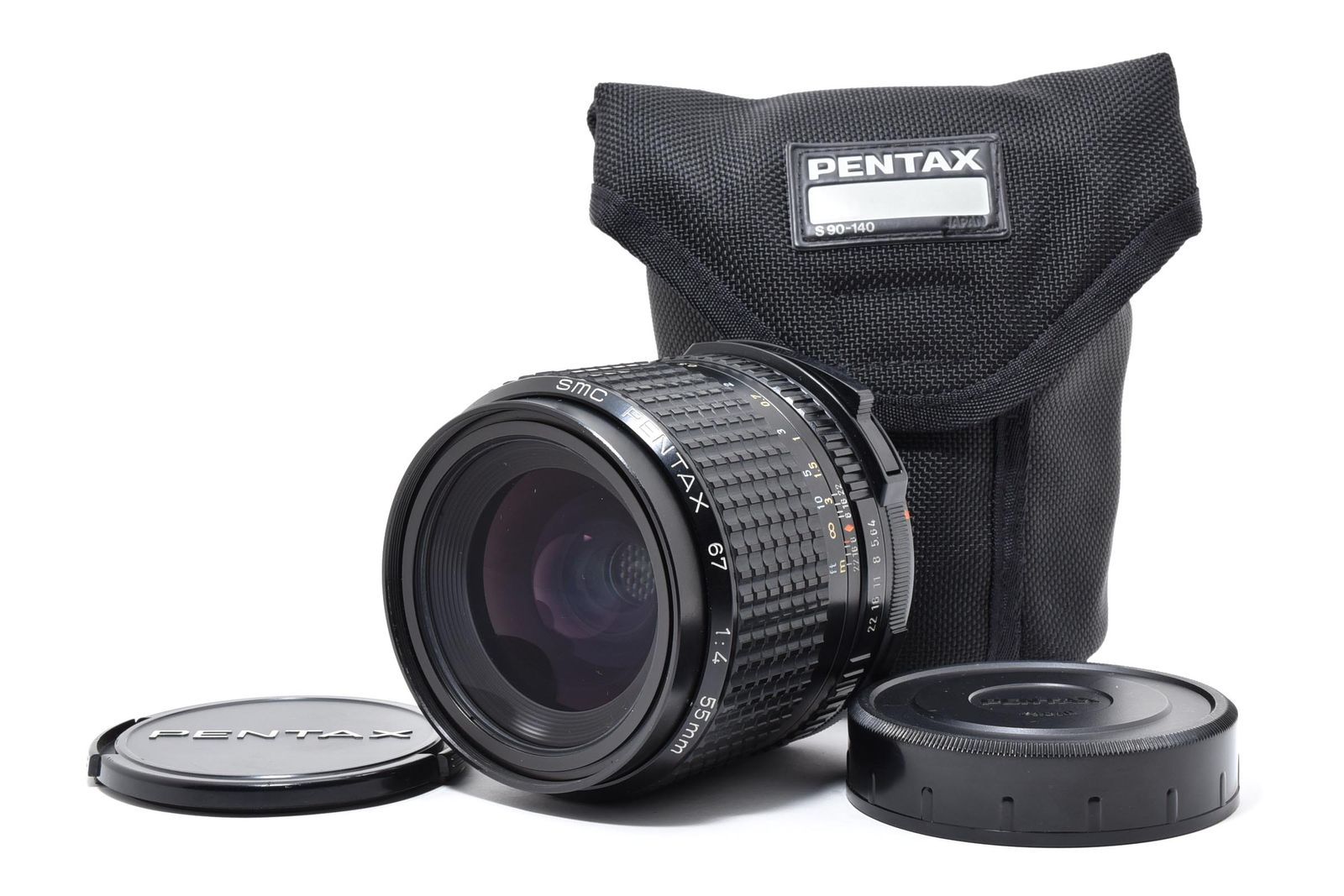 □ 美品 □ ペンタックス PENTAX SMC PENTAX 67 55mm F4 ≪専用ポーチ