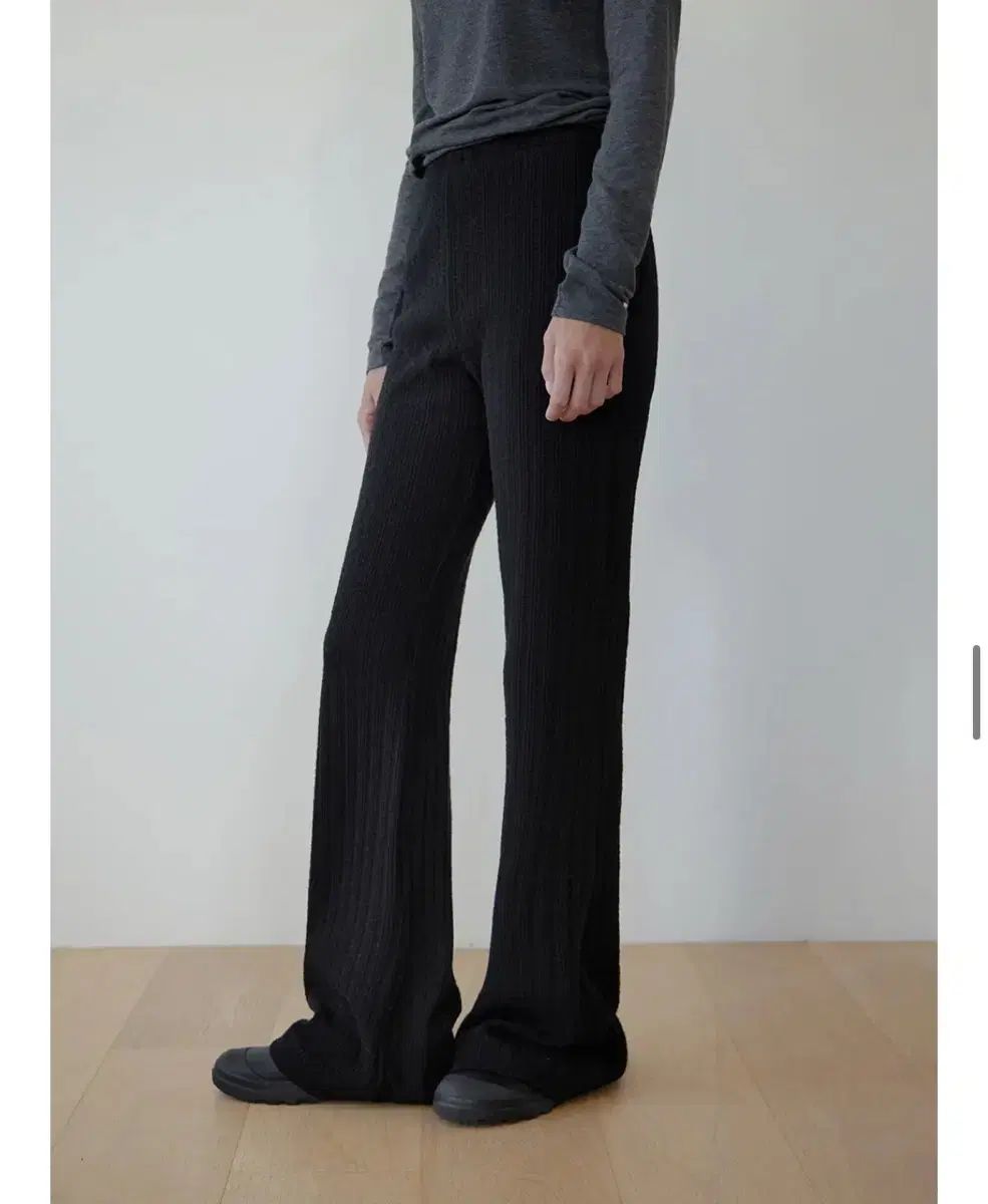 ルバ レイヤード スリムパンツ ニット ズボン ブーツカット