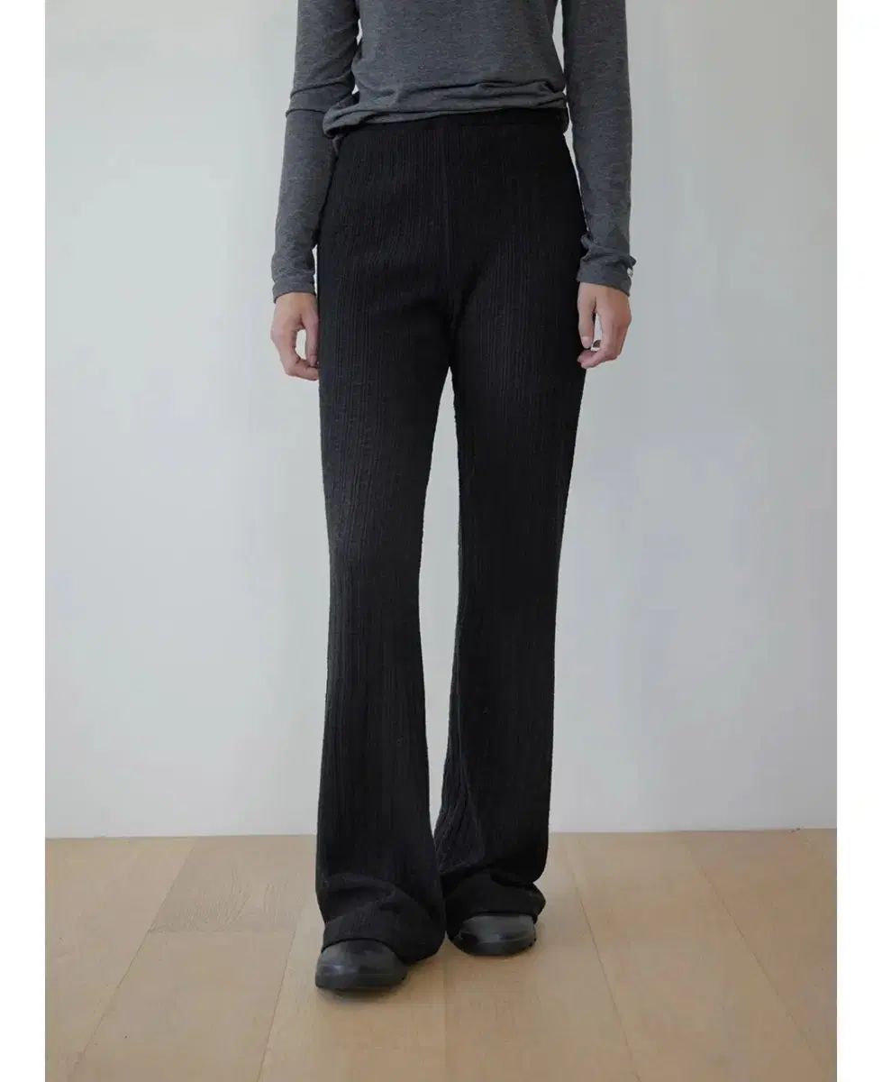 ルバ レイヤード スリムパンツ ニット ズボン ブーツカット