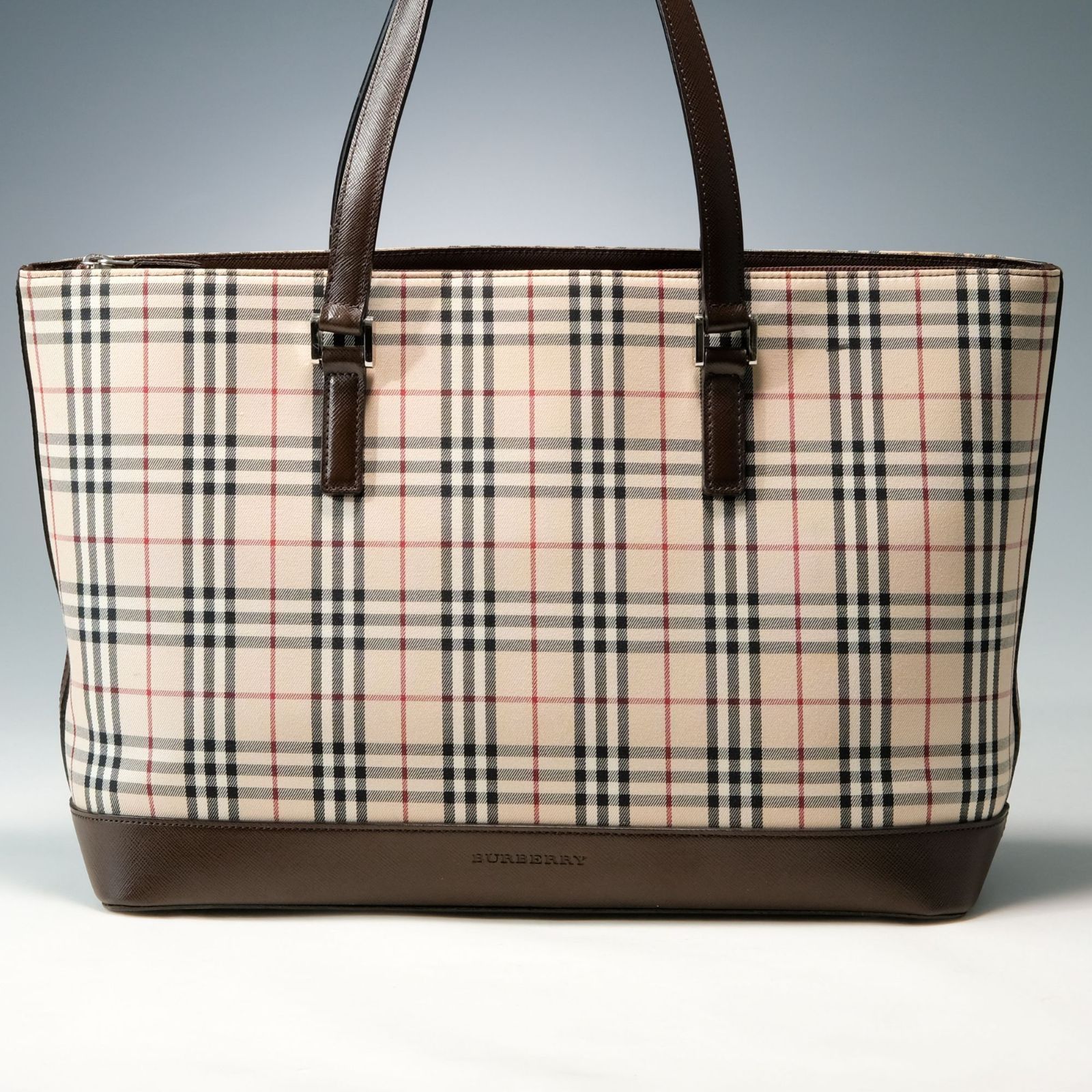 美品】 BURBERRY バーバリー ノバチェック トートバッグ 大容量 A4