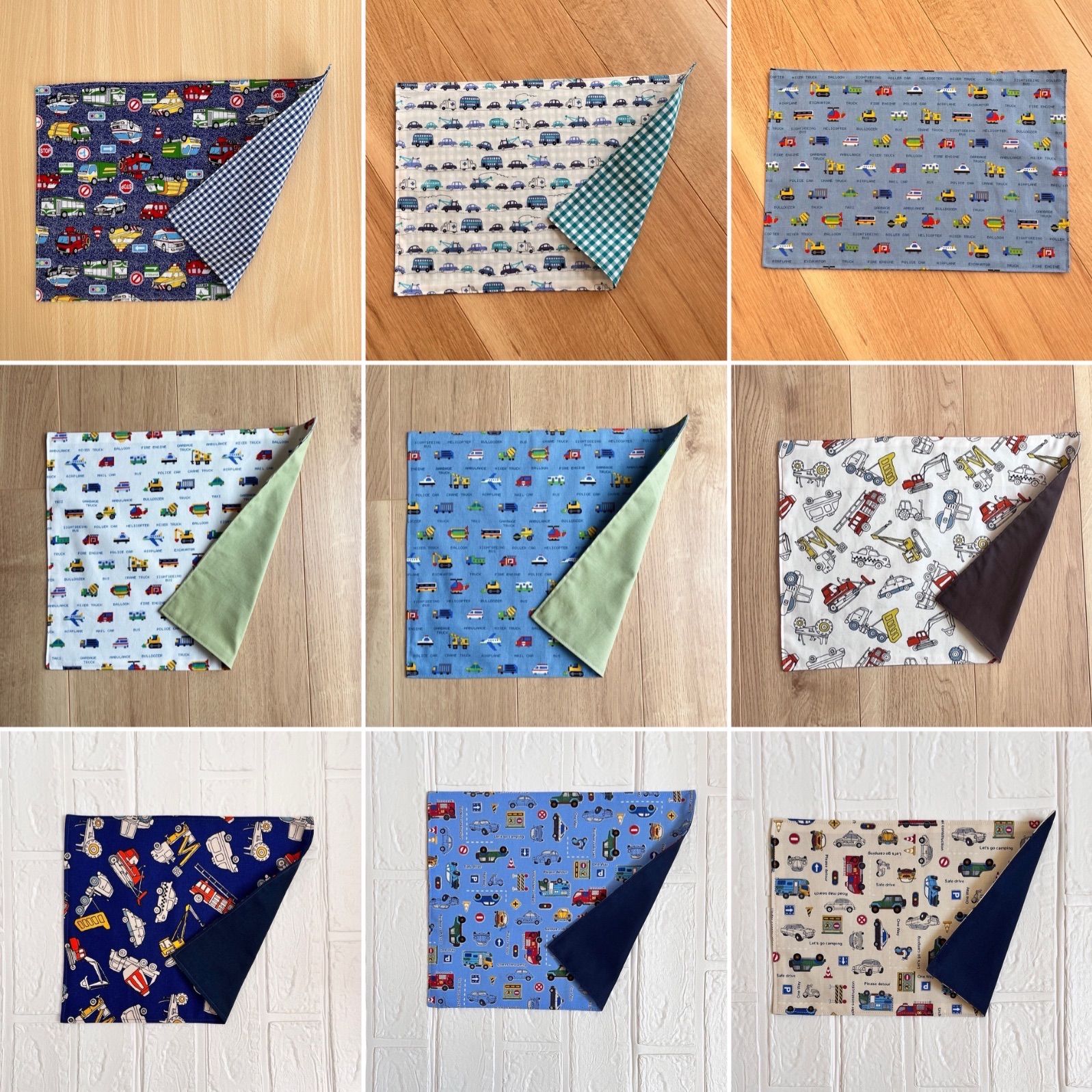  shops ハンドメイド オーダー受付 はたらく車 レッスンバック 上履き入れ 靴袋 給食袋 コップ袋 連絡帳入れ 着替え袋 体操服入れ 巾着袋 ご希望の生地 サイズ 形でお作りします 巾着 体操着袋 保育園 幼稚園 スクール