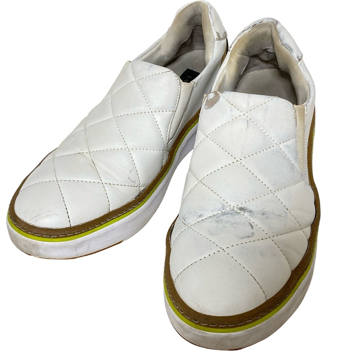  LANVIN ランバン スリッポン 25 レディース - 白 レザー その他 靴