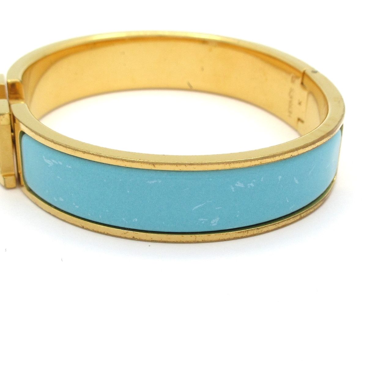 HERMES ブルー・ゴールド バングル 楽天市場】【ジュエリー】HERMES エルメス エマイユ PM バングル