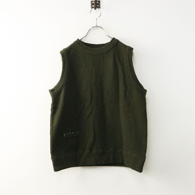 定価2 9万 2025 SS 45 R rpm フォーティファイブアール 裏毛のベスト トップ 3 カーキ 裏起毛 ノースリーブ