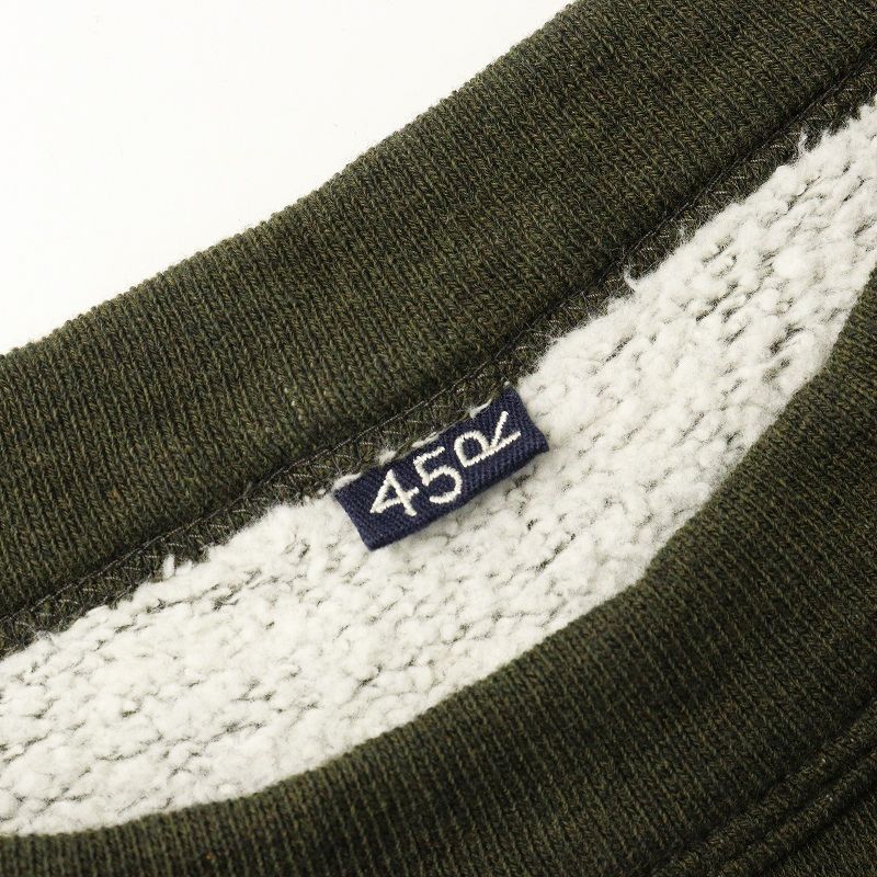  定価2 9万 2025 SS 45 R rpm フォーティファイブアール 裏毛のベスト トップ 3 カーキ 裏起毛 ノースリーブ 登山用品 アウトドア