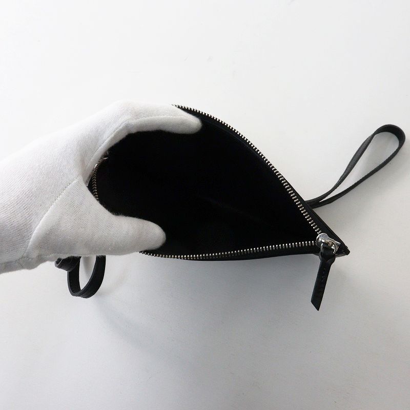 美品 アーツ＆サイエンス ARTS&amp;SCIENCE Longstrap phonepouch＼ブラック カウレザー  牛革【2400014727203】 美品 アーツ＆サイエンス ARTS&SCIENCE Longstrap phonepouch