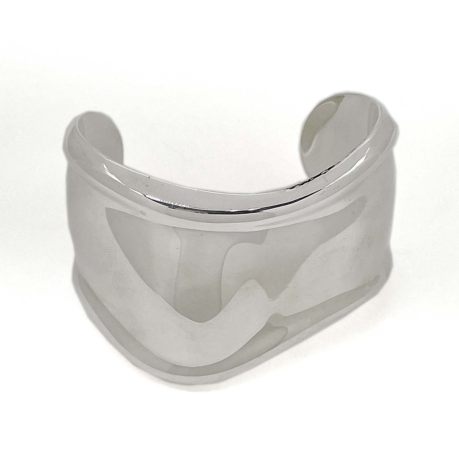 Tiffany-Co. ティファニー ボーンカフ バングル ブレスレット SV 925 仕上済 訳アリ