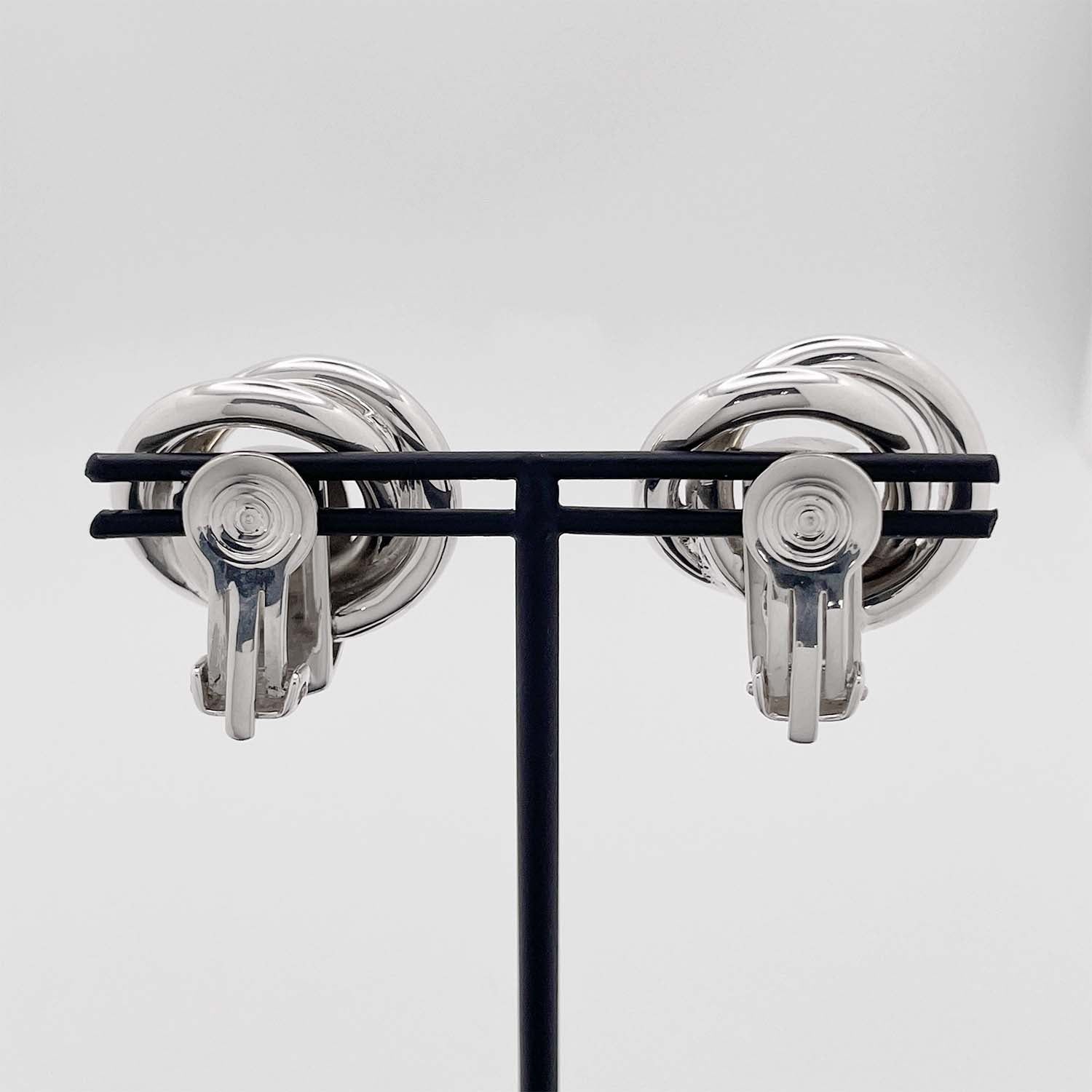 Cartier カルティエ イヤリング 2連フープ シルバー ヴィンテージ SV 925 仕上済