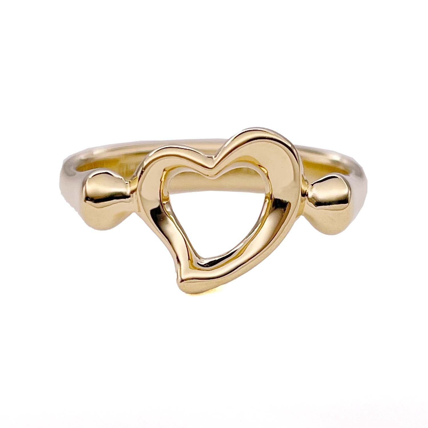 Tiffany&Co. ティファニー 8号 オープンハート リング 指輪 エルサ 