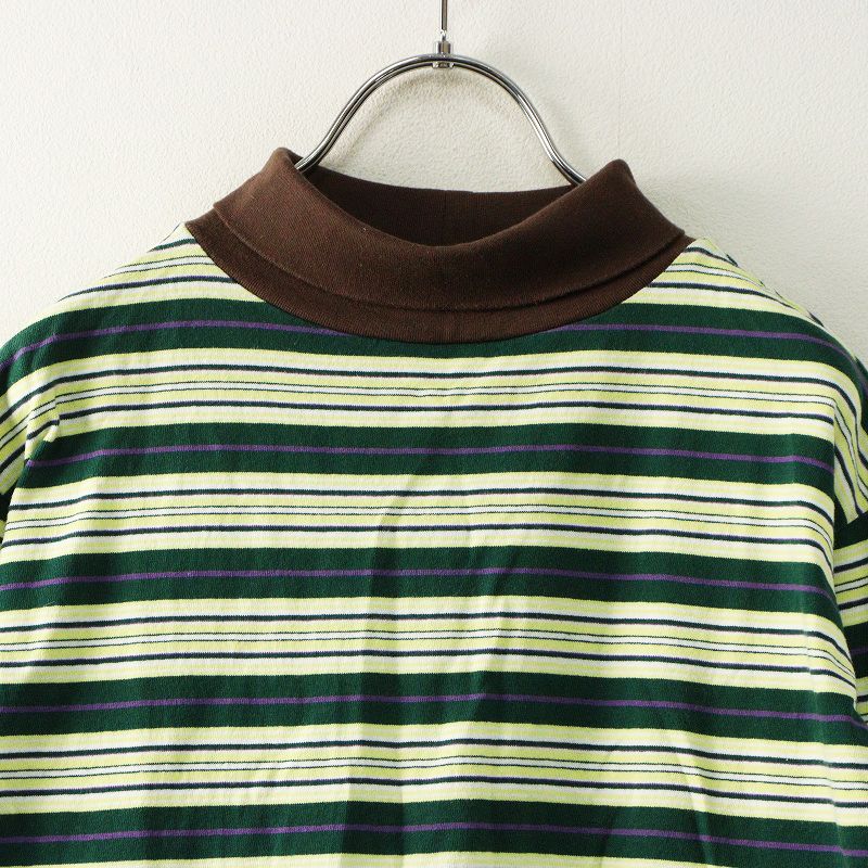 定価13200円 メヤメ MEYAME MULTI BORDER HIGGH NECK マルチボーダー