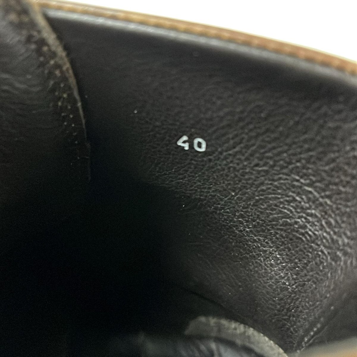 MONCLER(モンクレール) ショートブーツ 40 メンズ - ダークブラウン