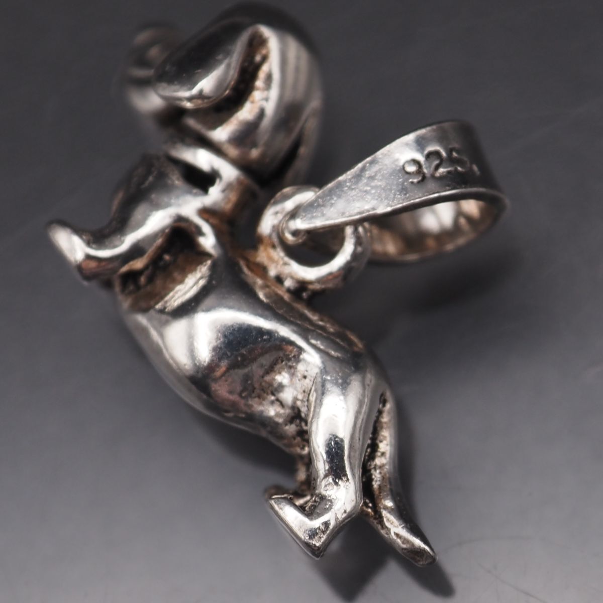 L239 ヴィンテージ 925刻印 ペンダント トップ ドッグ 犬 ダックス