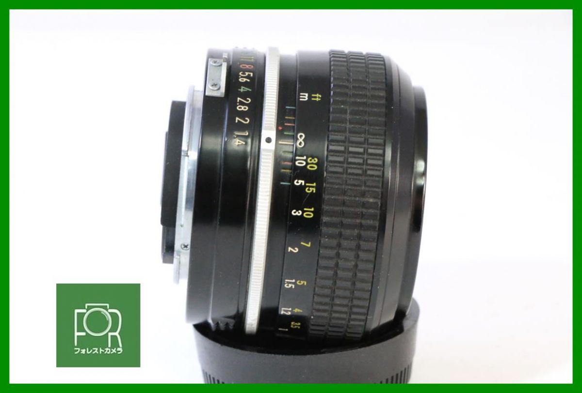 良品□ニコン Nikon NIKKOR 50mm F1.4□前後キャップ付き□AE318 