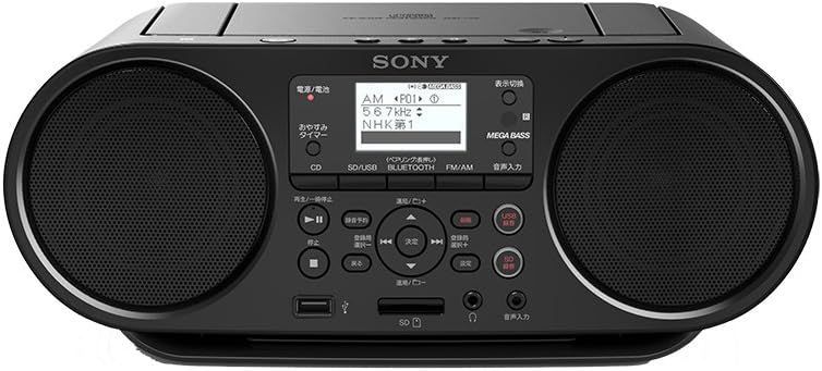 ソニー CDラジオ FM AM ワイドFM Bluetooth対応 語学学習用機能 オートスタンバイ機能搭載 ZS RS 80 BT