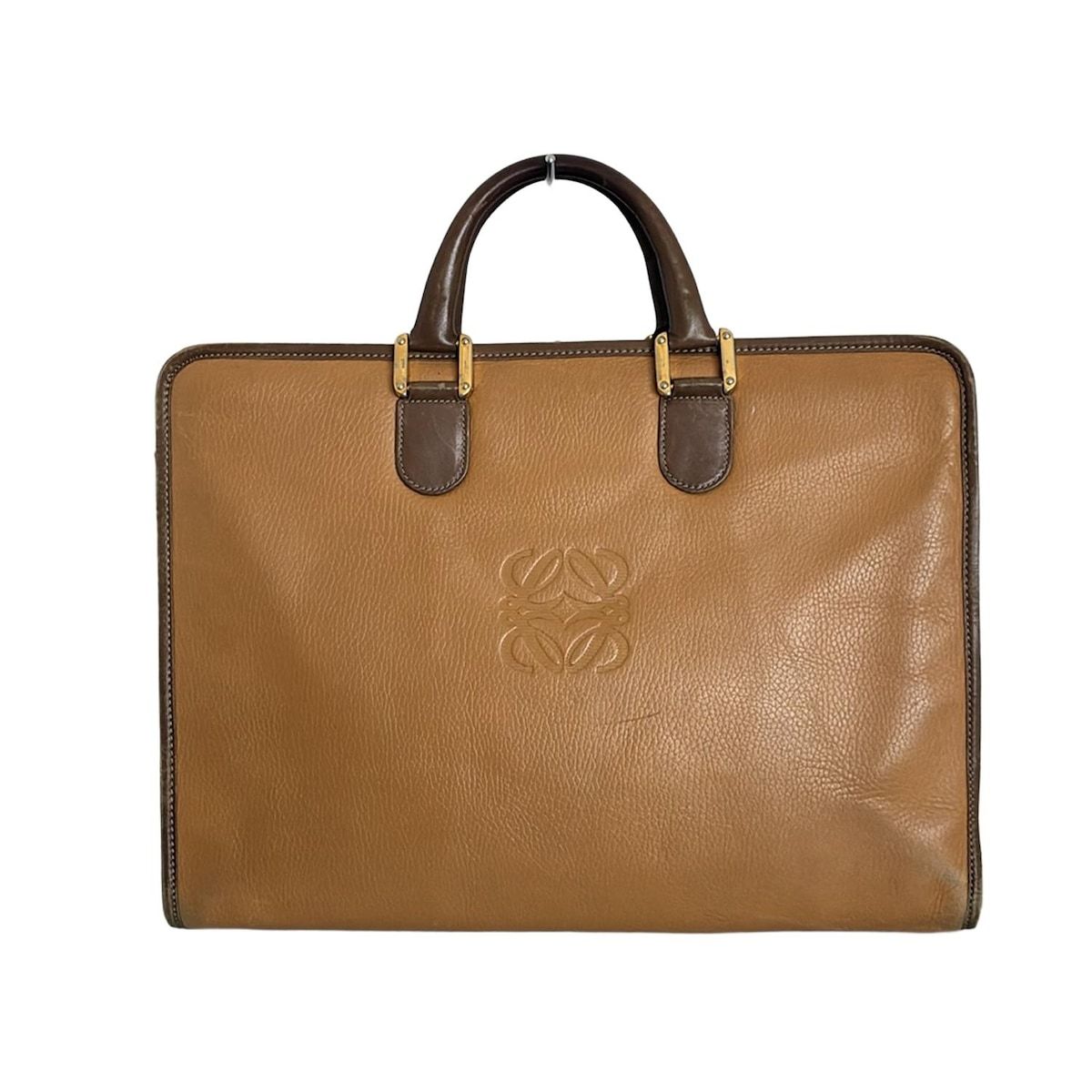 LOEWE ロエベ ビジネスバッグ ブラウン ダークブラウン 本体ロックなし レザー