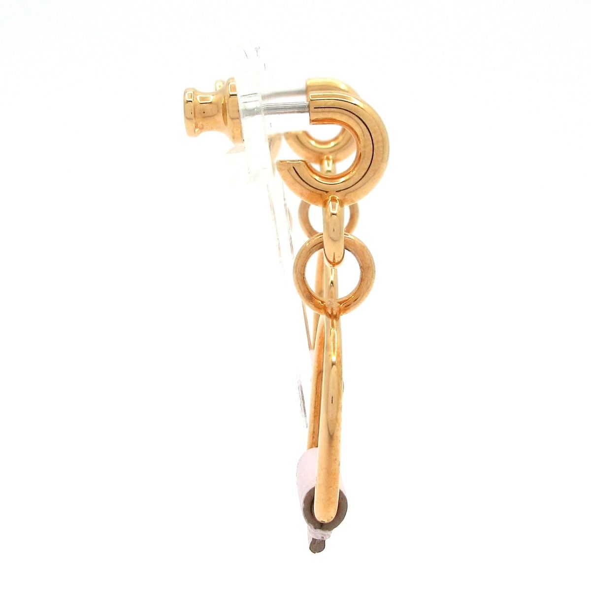 HERMES エルメス ピアス エリタージュ エケストル エトリエ レザー ピンクゴールド ピンク