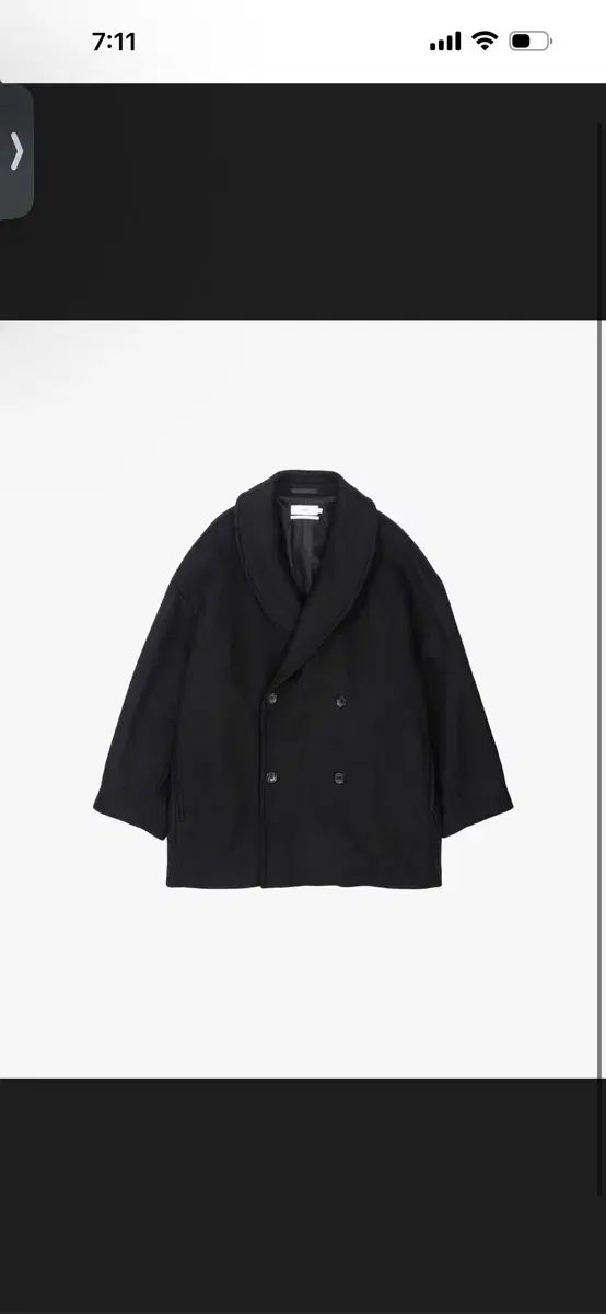 グラフ ペーパー 22 aw メルトン ショール コート