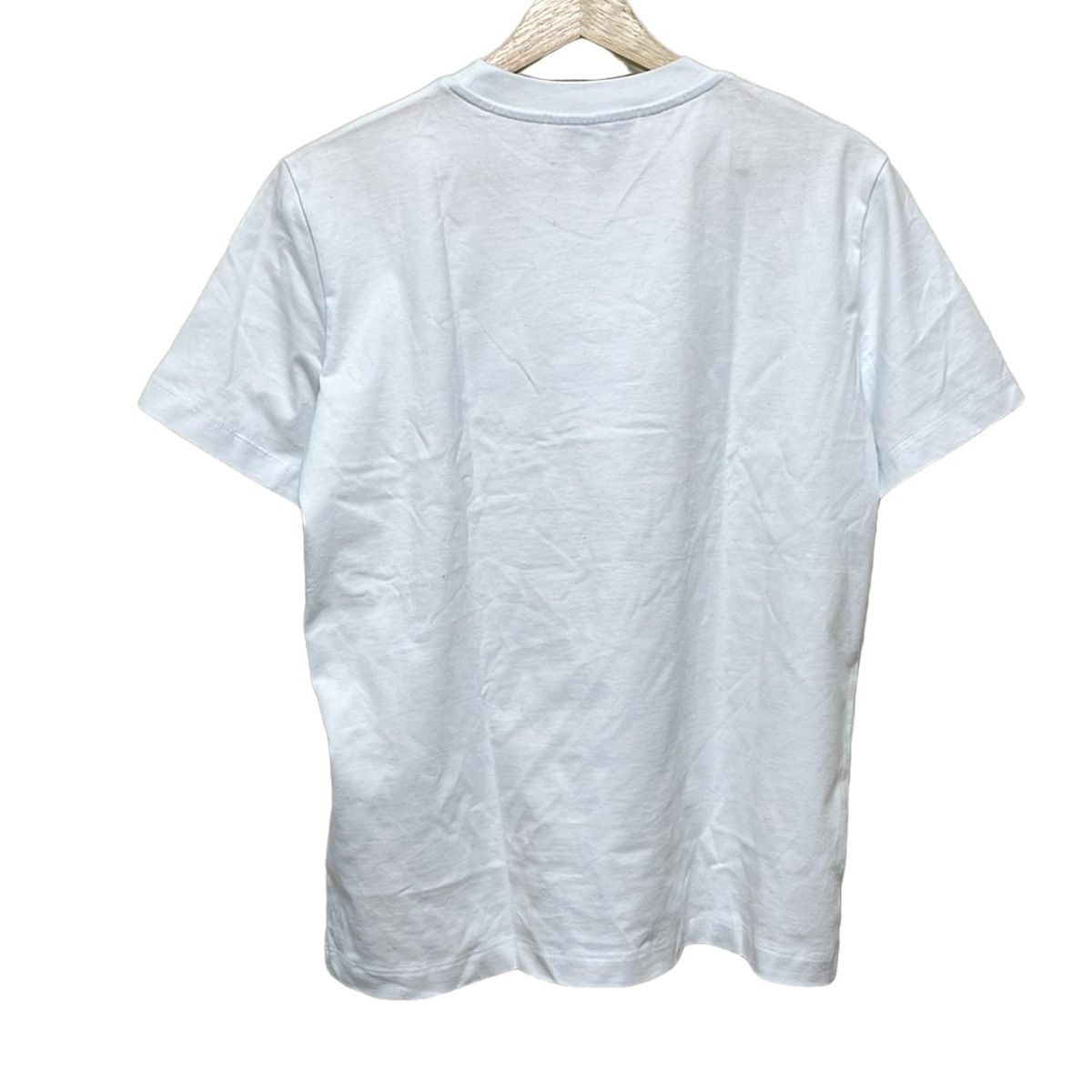 MSGM エムエスジィエム 半袖Tシャツ サイズM レディース - 白×シルバー クルーネック グリッターロゴ 24年